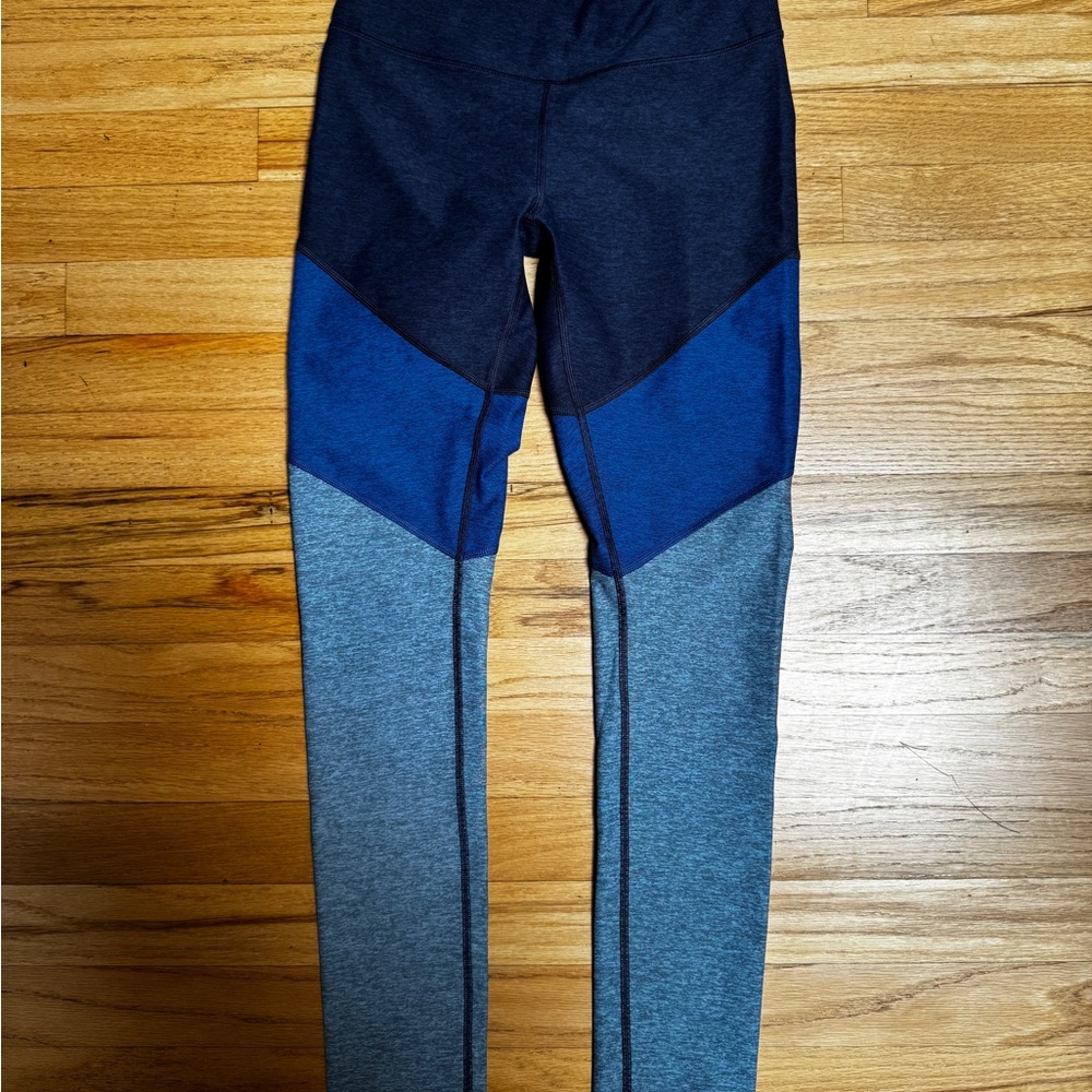 Outdoor Voices Blue Colorblock Leggings